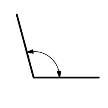 Diagramme d'un angle obtus